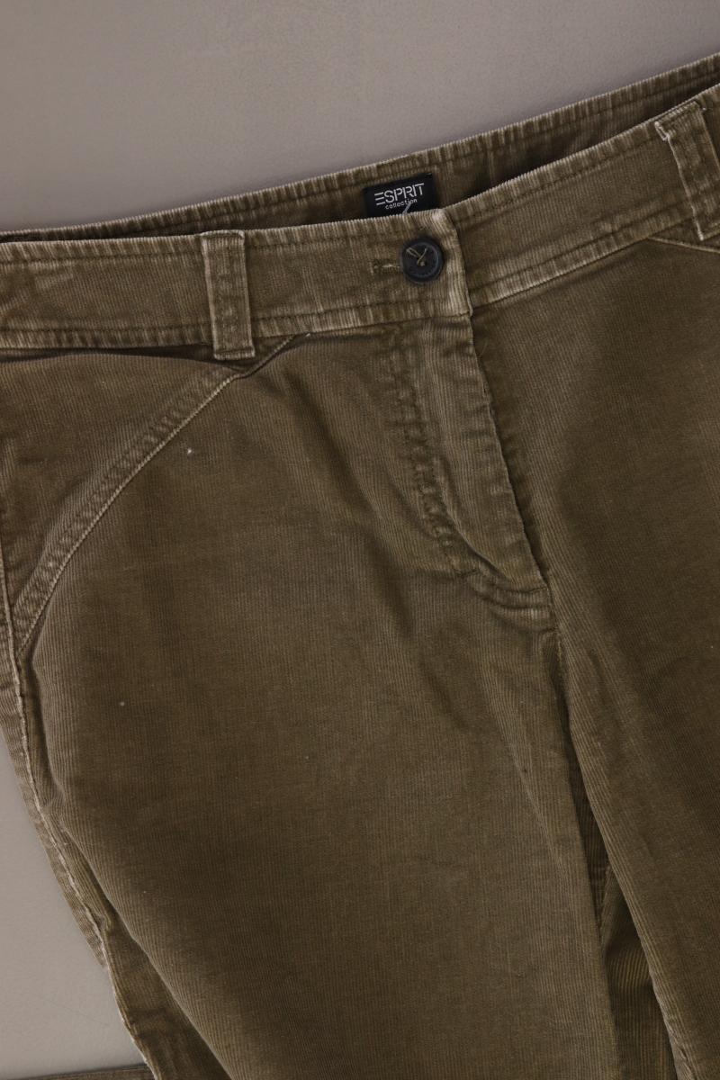 Esprit Collection Cordhose Gr. 38 olivgrün aus Baumwolle