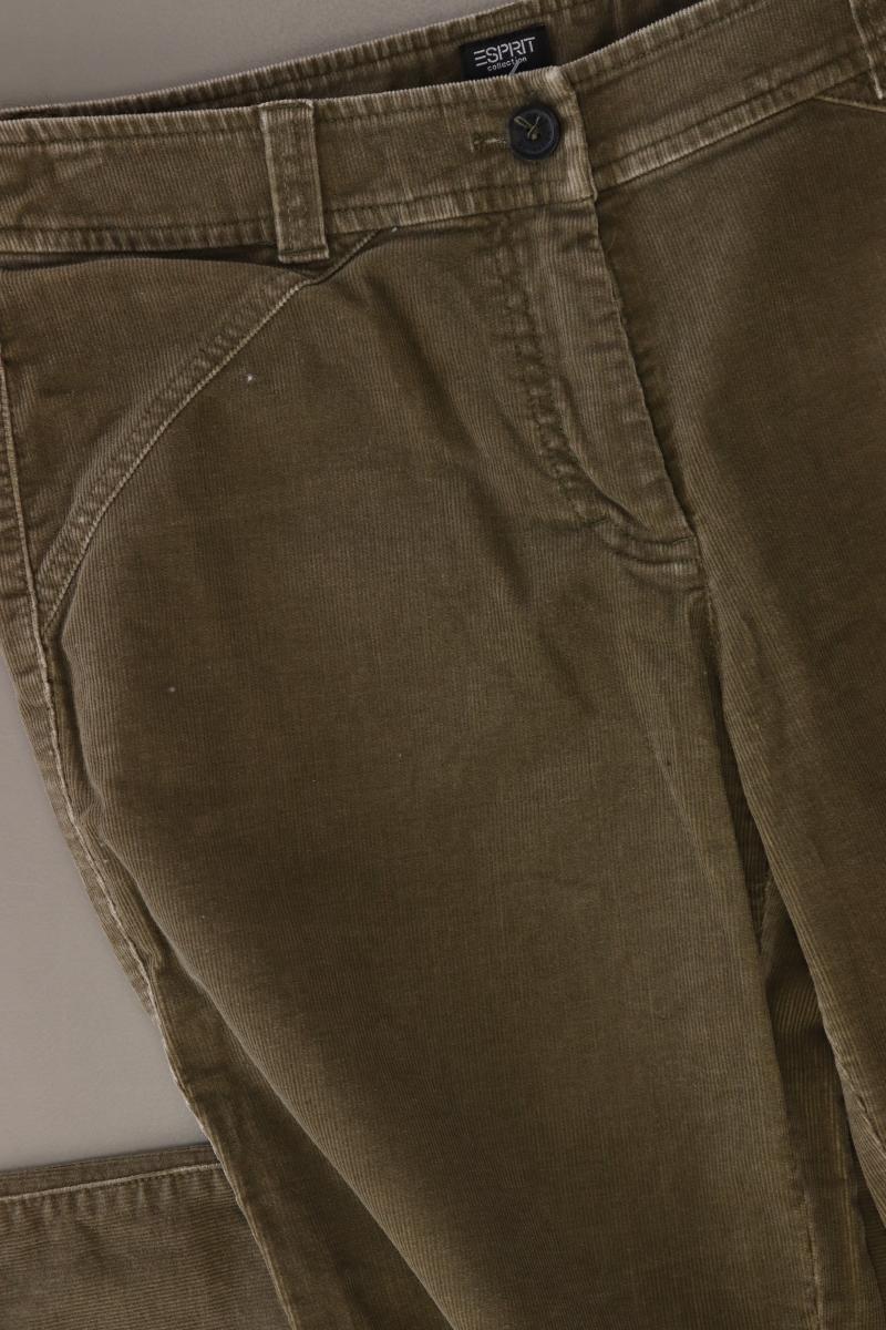 Esprit Collection Cordhose Gr. 38 olivgrün aus Baumwolle