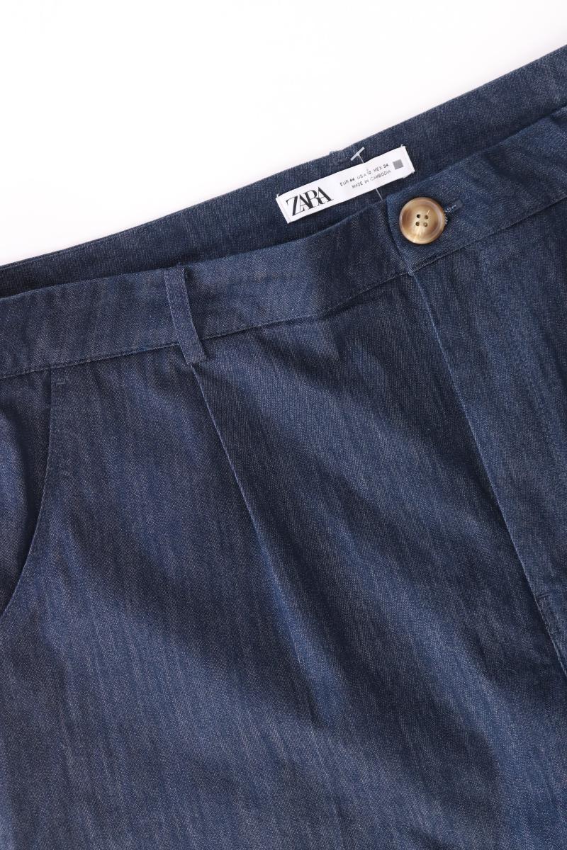 Zara Straight Jeans Gr. 44 neuwertig blau aus Baumwolle