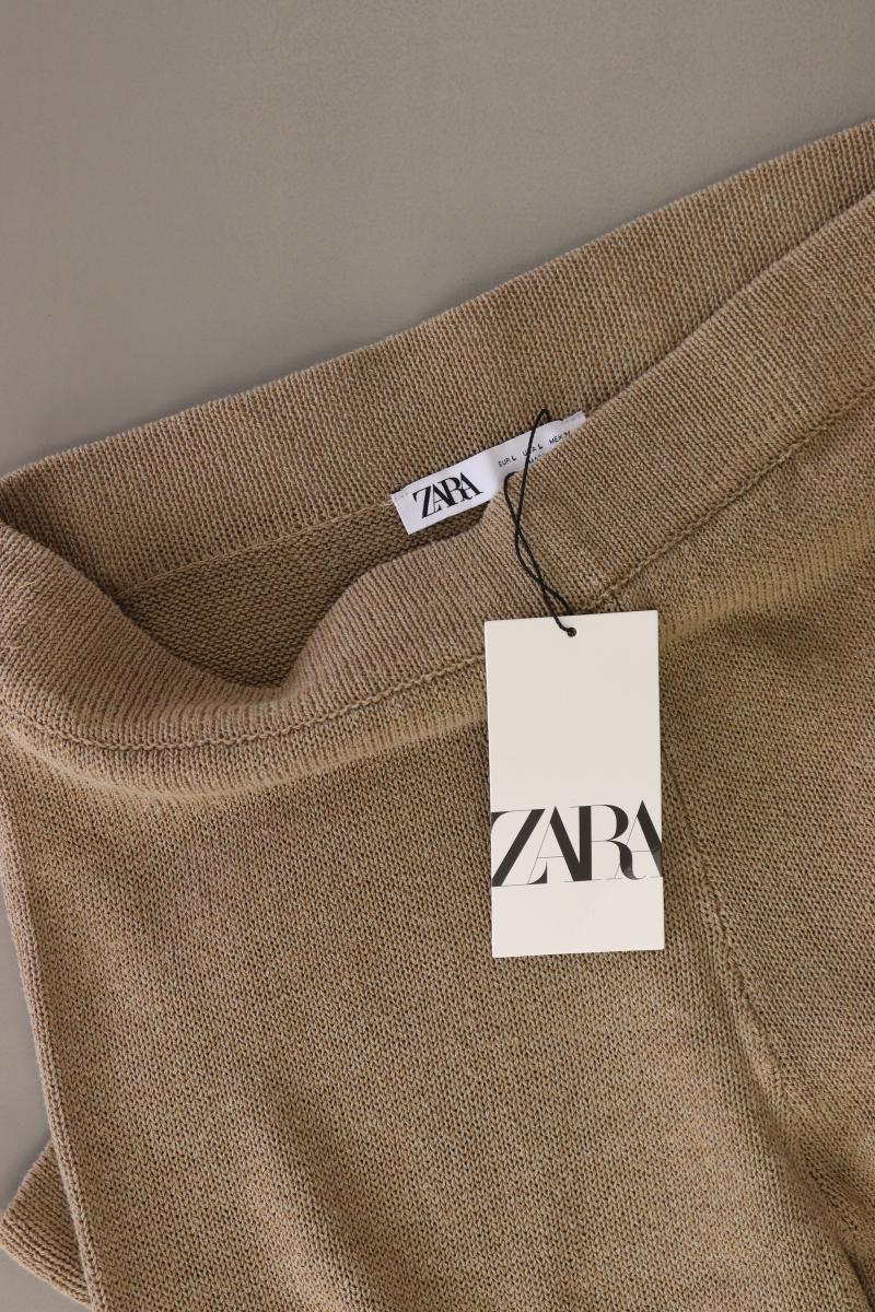 Zara Stretchhose Gr. L neu mit Etikett Neupreis: 45,99€! braun aus Viskose