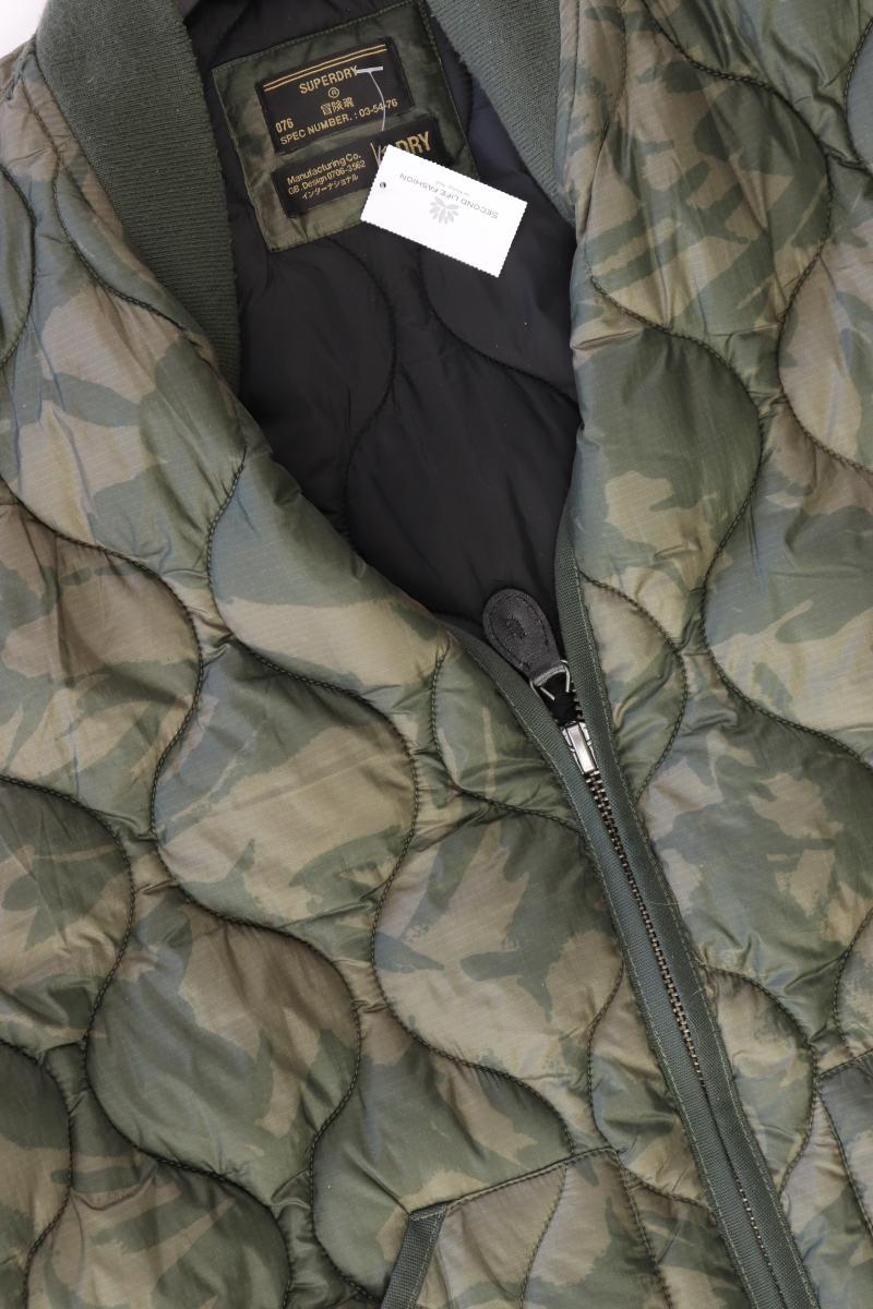 Superdry Bomberjacke für Herren Gr. XL camouflage olivgrün aus Nylon