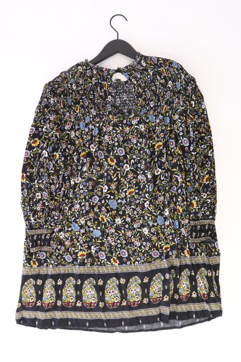 Zara Langarmkleid Gr. M mit Blumenmuster mehrfarbig aus Viskose