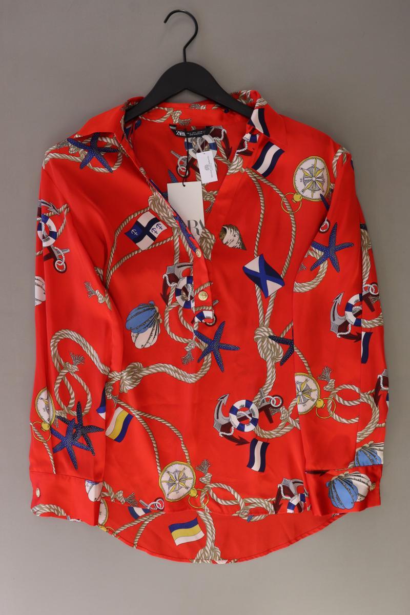 Zara Langarmbluse Gr. L neu mit Etikett Neupreis: 29,95€! rot aus Polyester