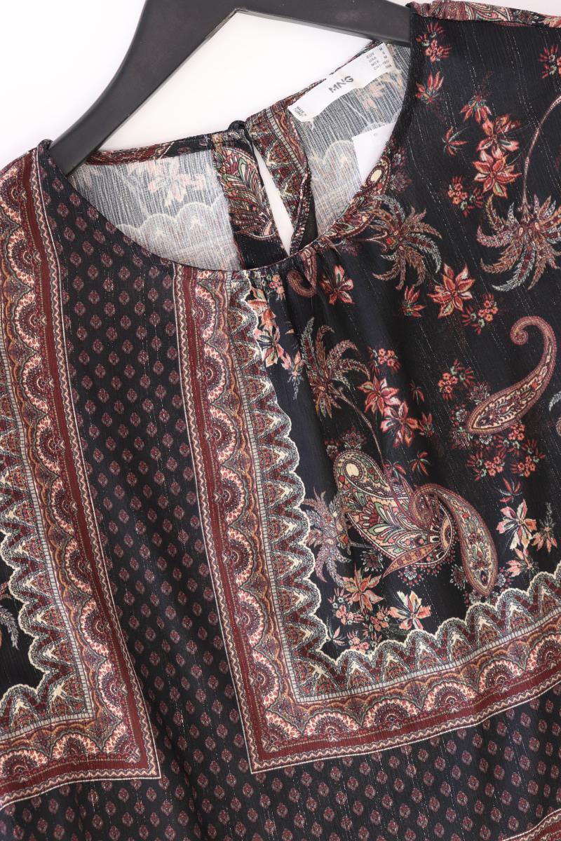 Mango Langarmbluse Gr. 38 schwarz aus Polyester