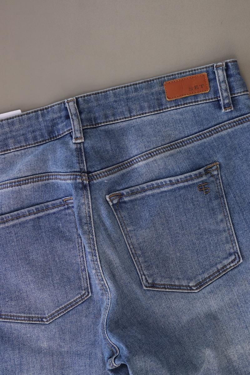 Set Skinny Jeans Gr. 38 blau aus Baumwolle