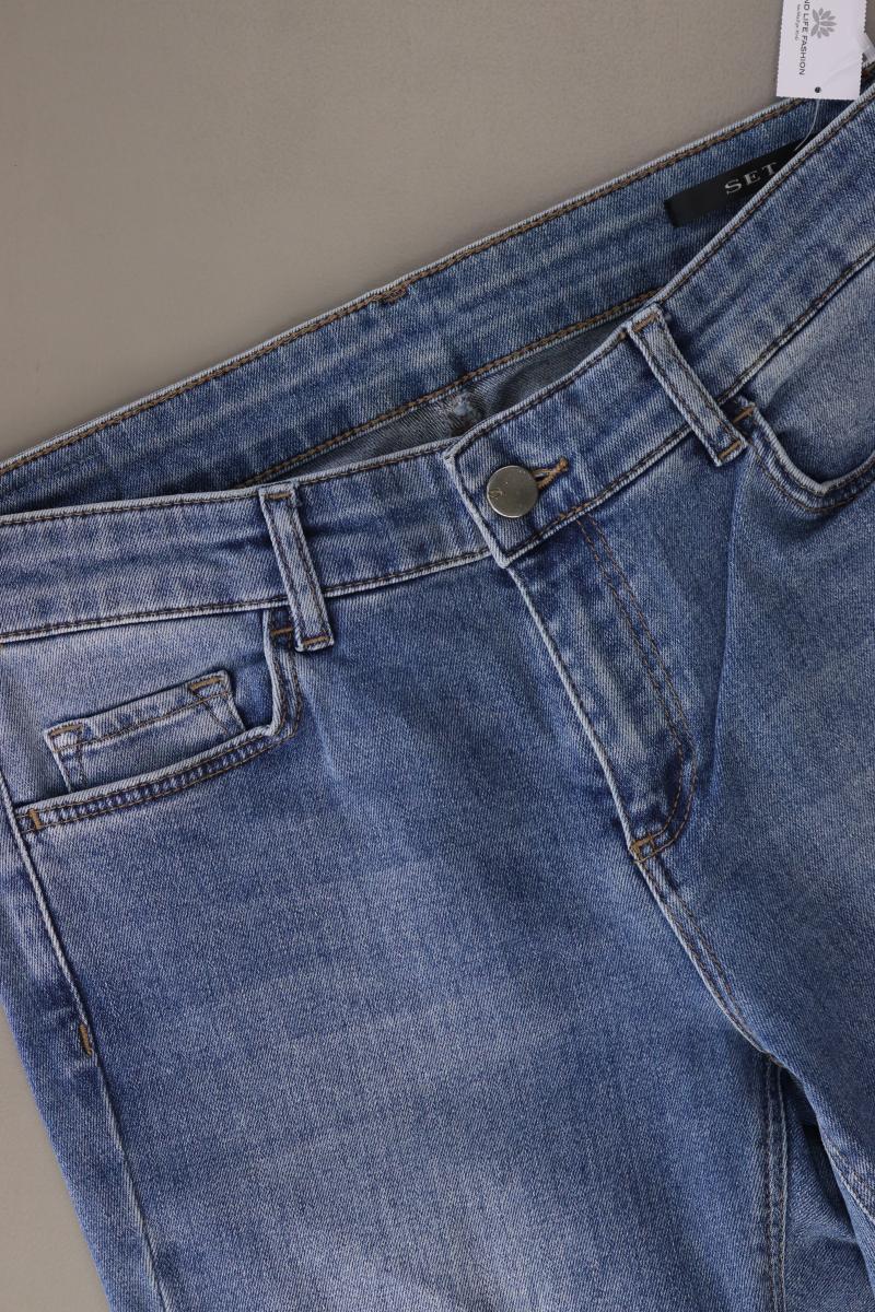 Set Skinny Jeans Gr. 38 blau aus Baumwolle