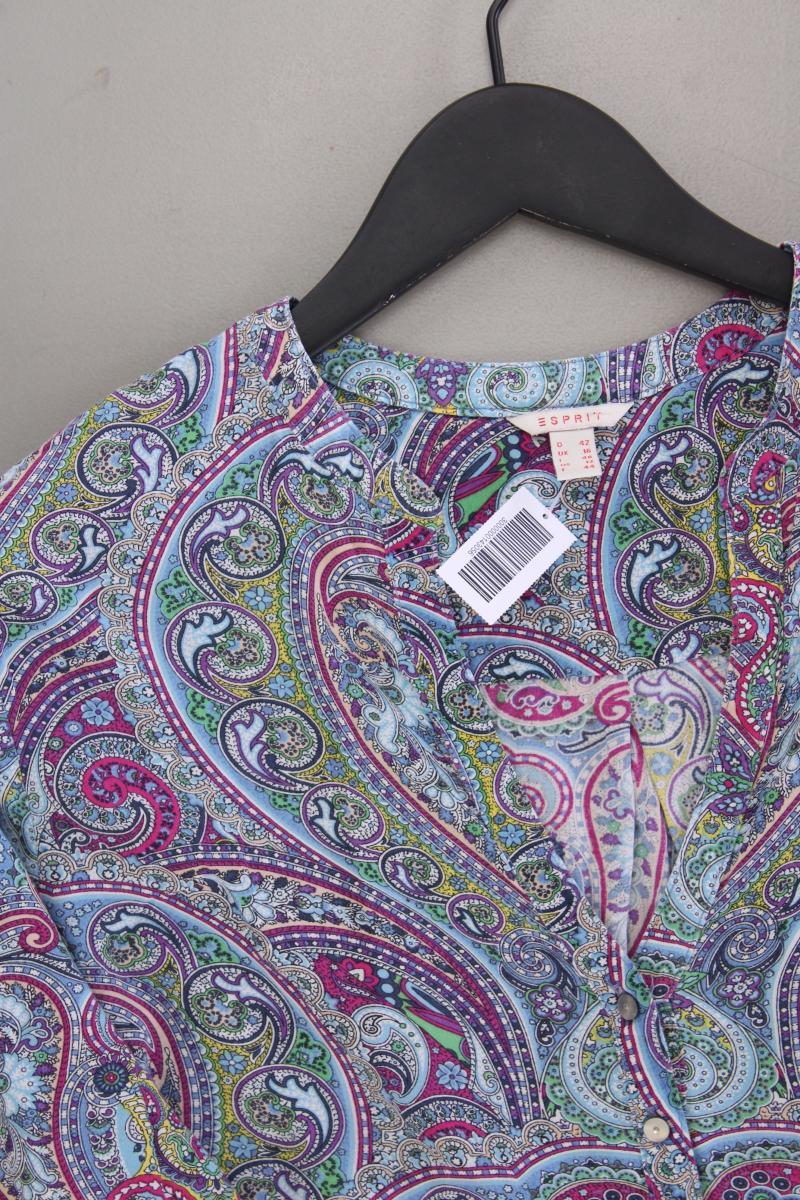 Esprit Langarmbluse Gr. 42 mit Paisleymuster mehrfarbig aus Viskose