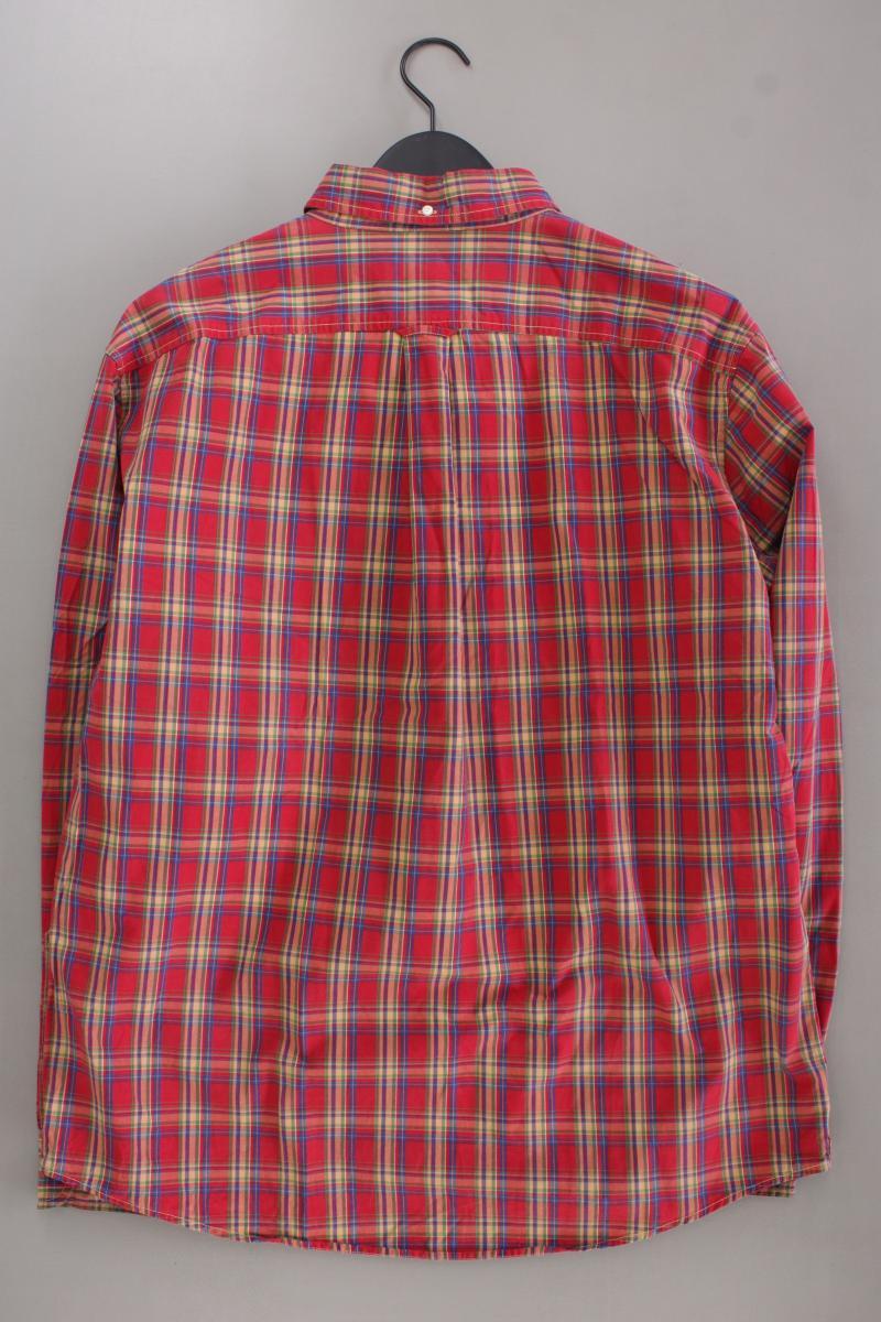 Lands' End Karohemd für Herren Gr. XL kariert neuwertig Langarm rot