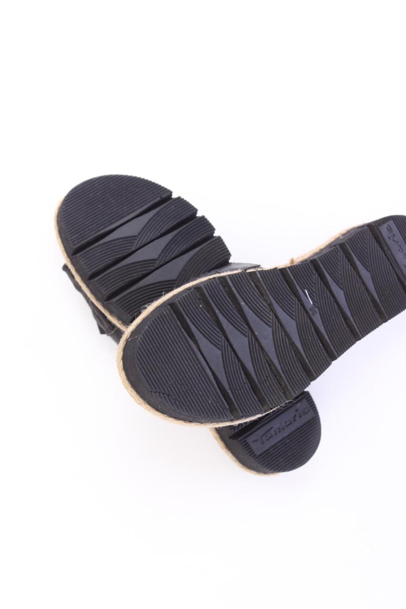 Tamaris Sandalen Gr. 36 neuwertig schwarz aus Leder