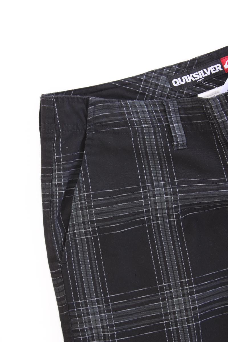 Quicksilver Shorts für Herren Gr. W32 kariert grau aus Polyester