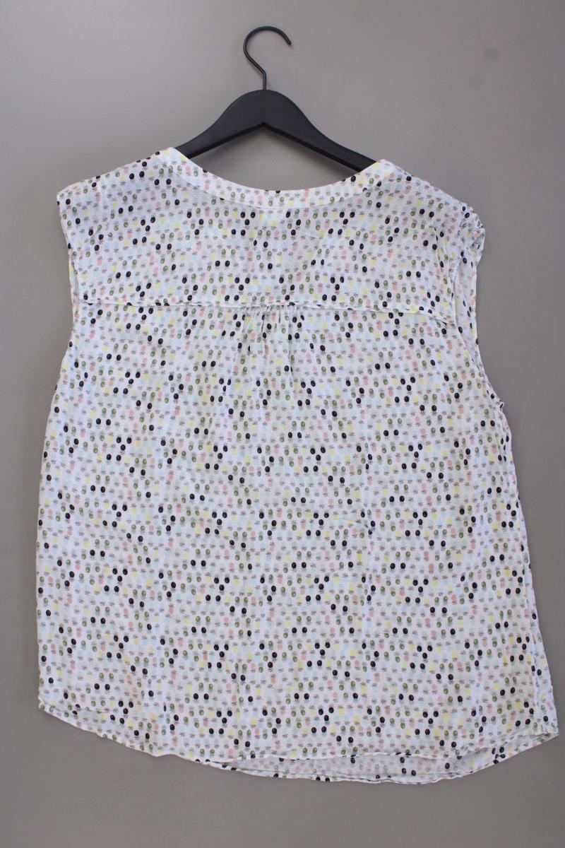 Taifun Bluse mit Ananasmuster Gr. 46 Ärmellos mehrfarbig