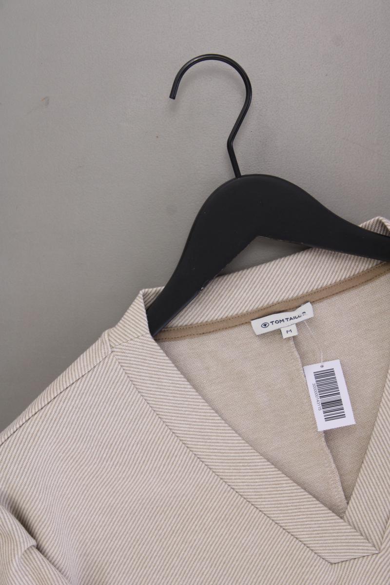 Tom Tailor Oversize Shirts Gr. M neuwertig Kurzarm creme aus Viskose