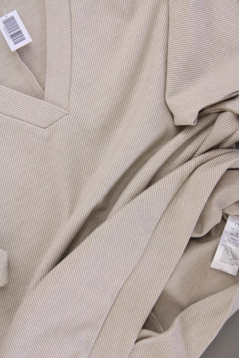 Tom Tailor Oversize Shirts Gr. M neuwertig Kurzarm creme aus Viskose