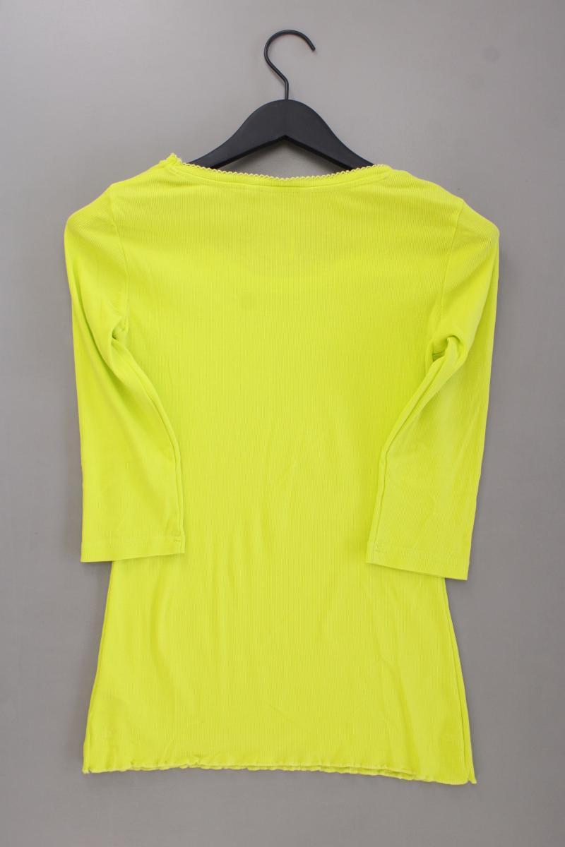 Tom Tailor Shirt neon Gr. L neuwertig 3/4 Ärmel grün aus Baumwolle