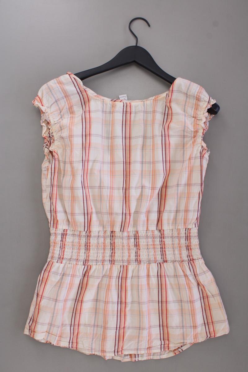 Soccx Karobluse Gr. XL kariert Kurzarm orange aus Baumwolle