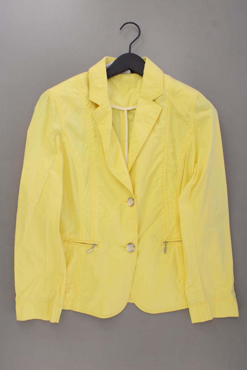 Adagio Slim Blazer Gr. 44 neuwertig gelb aus Baumwolle