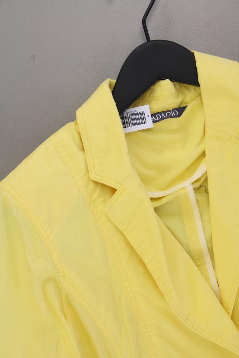 Adagio Slim Blazer Gr. 44 neuwertig gelb aus Baumwolle