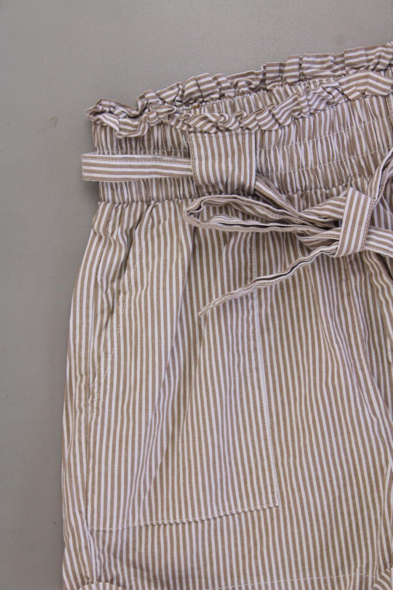 Only Shorts Gr. XS gestreift braun aus Baumwolle