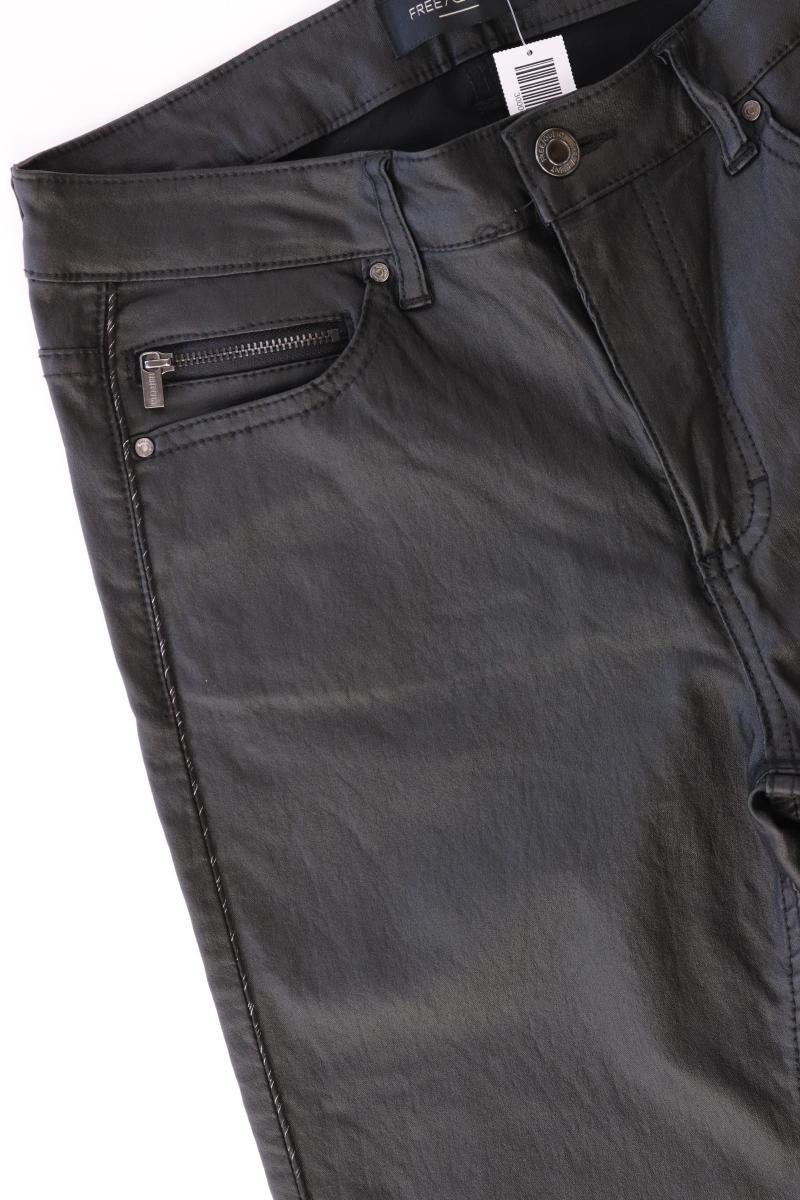 Free/Quent Kunstlederhose Gr. W28 schwarz aus Viskose