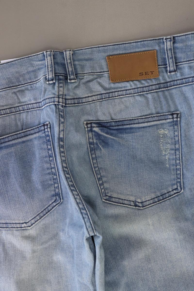 Set Skinny Jeans Gr. 38 blau aus Baumwolle