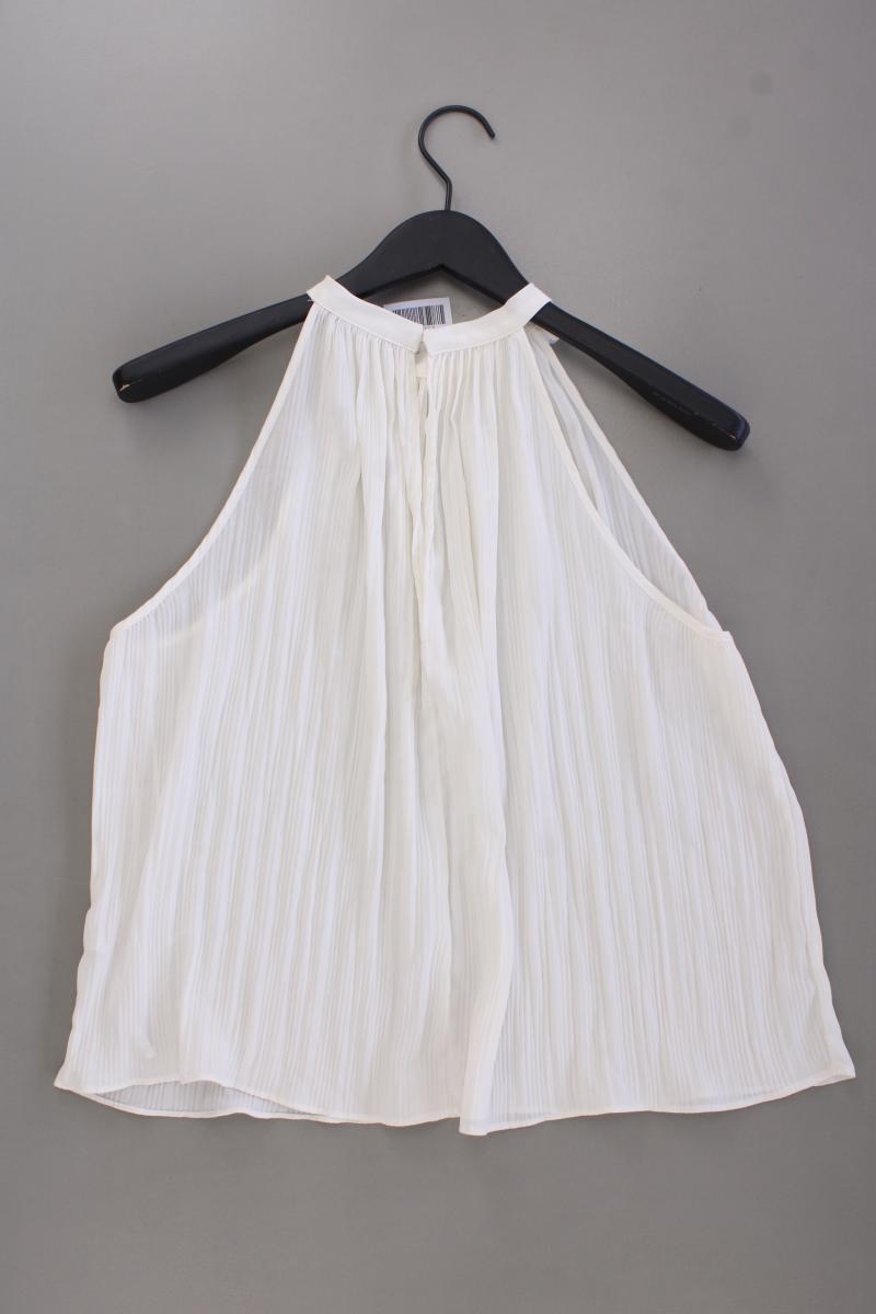 Zara Ärmellose Bluse Gr. M neuwertig creme aus Polyester