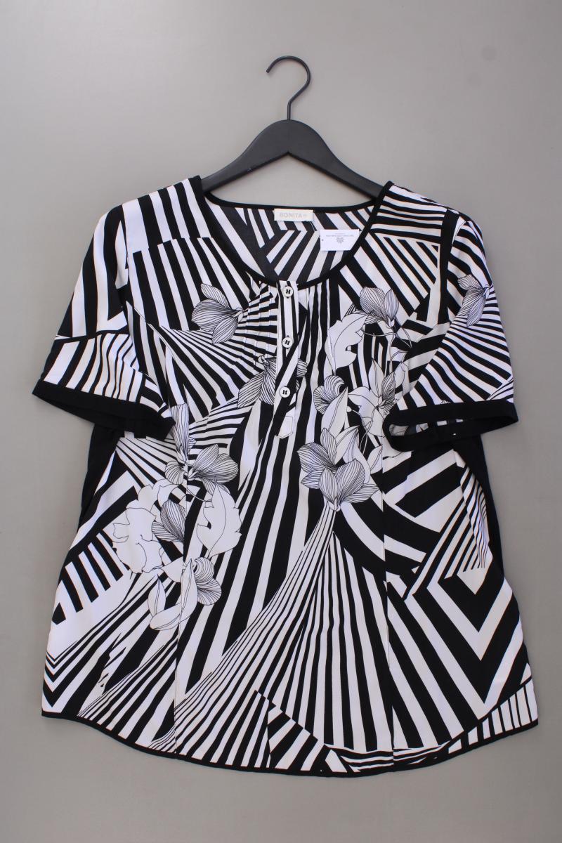 Bonita Kurzarmbluse Gr. 46 schwarz aus Polyester