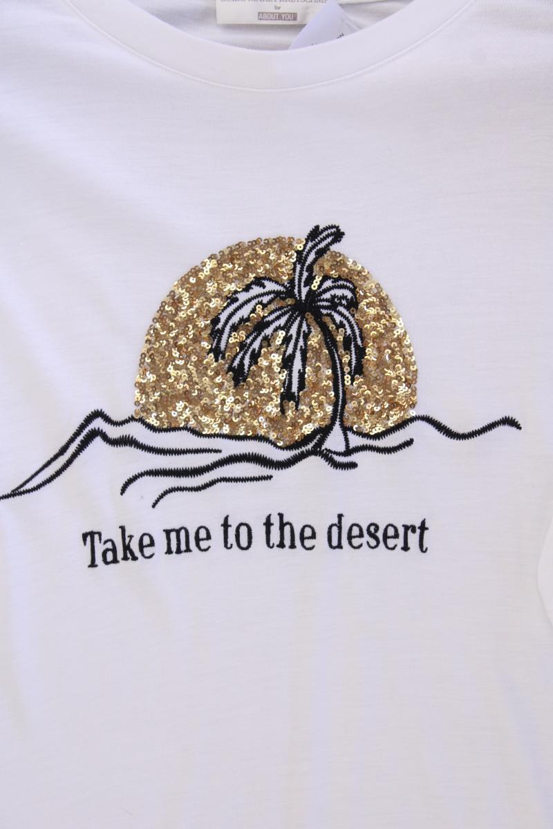GuidoMaria Kretschmer AboutYou T-Shirt Gr. 40 neuwertig Kurzarm mit Pailletten