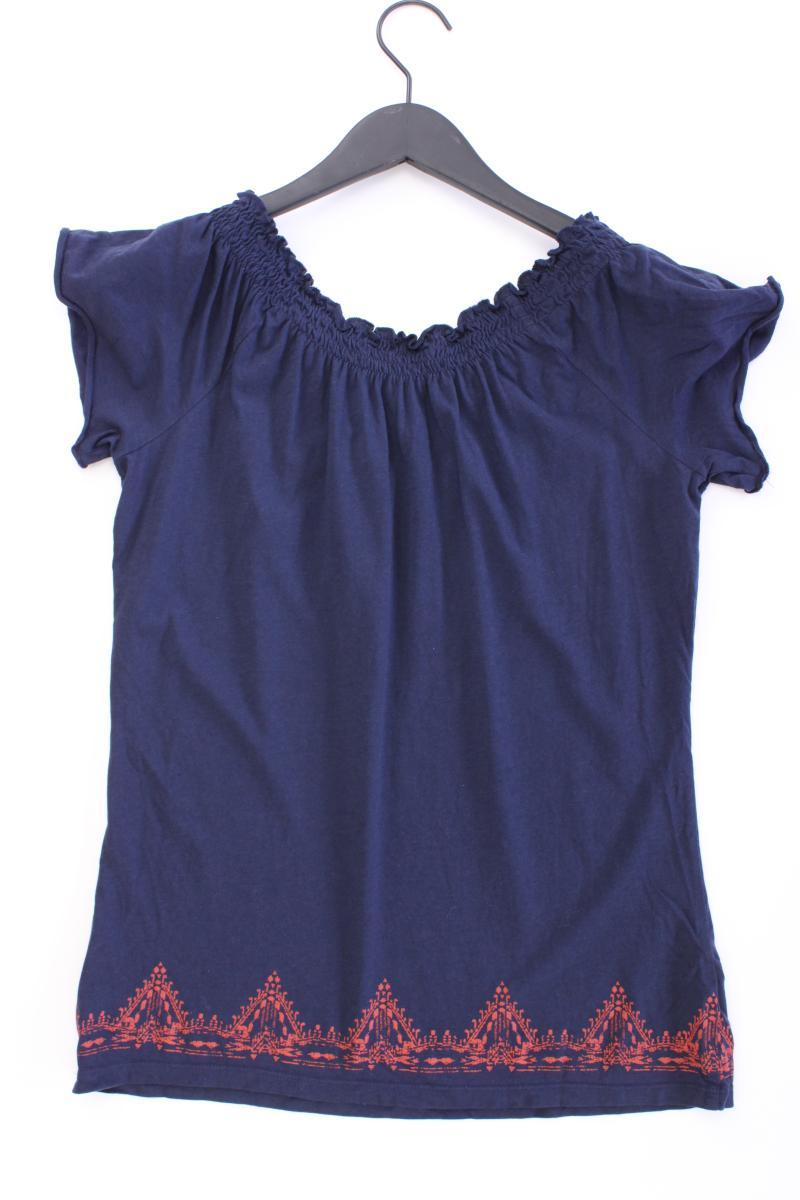 edc by Esprit T-Shirt Gr. S Kurzarm mit Carmen-Ausschnitt blau