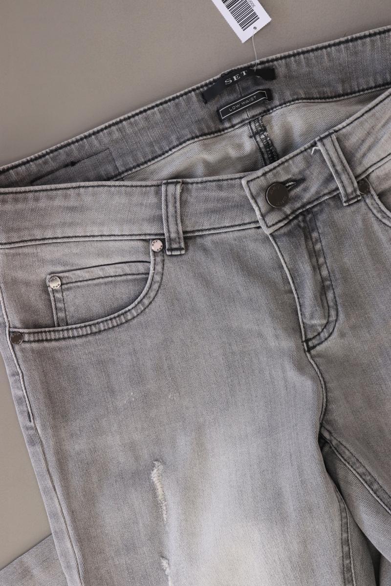 Set Straight Jeans Gr. 38 grau aus Baumwolle