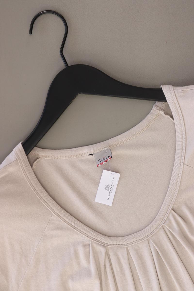 Qiero! T-Shirt Gr. L Kurzarm creme aus Viskose