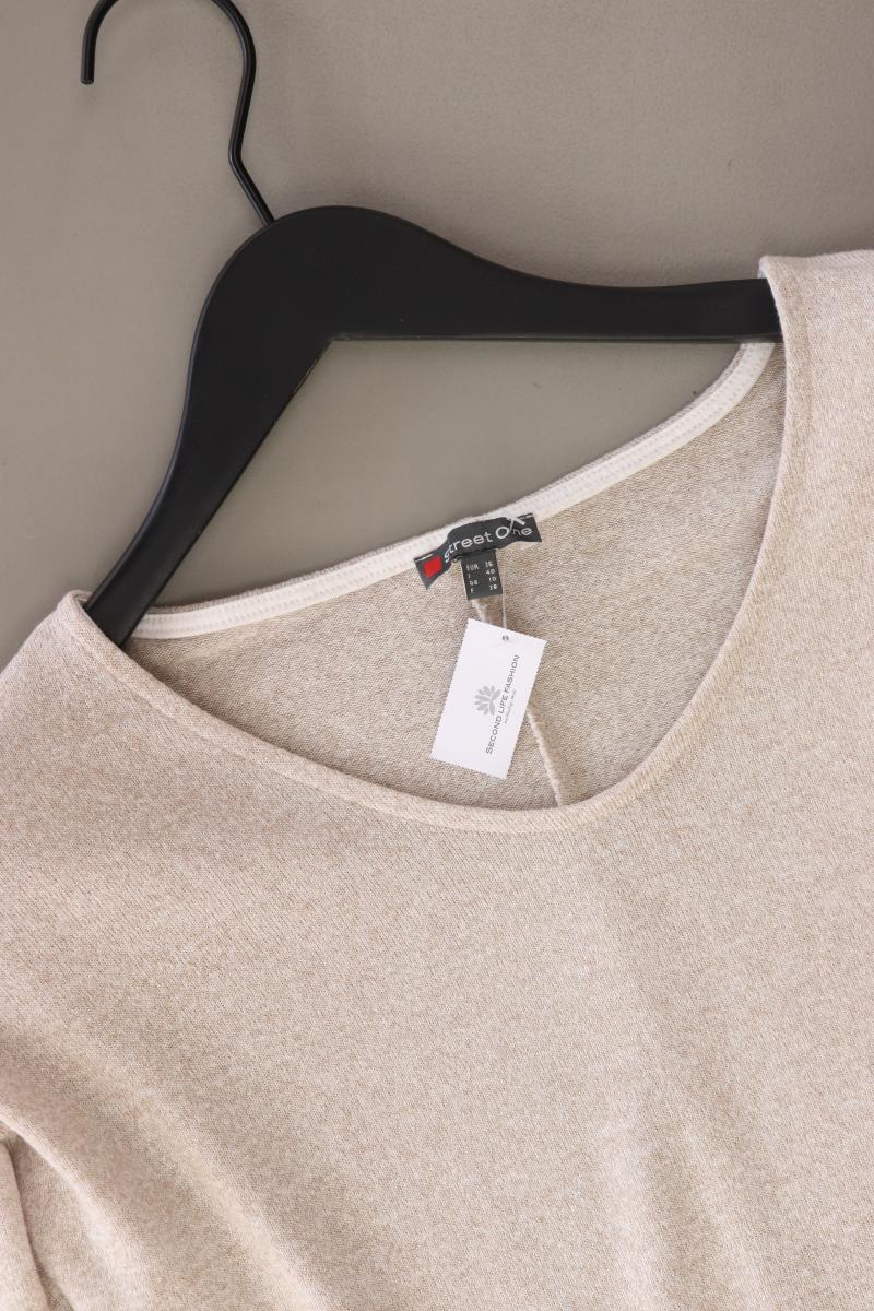 Street One Longsleeve-Shirt Gr. 36 Langarm creme aus Viskose