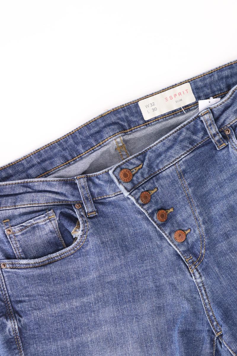 Esprit Skinny Jeans für Herren Gr. W32/L30 blau aus Baumwolle
