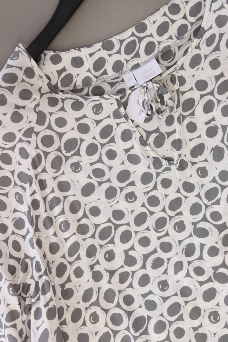 Alba Moda Regular Bluse Gr. 44 3/4 Ärmel grau aus Viskose