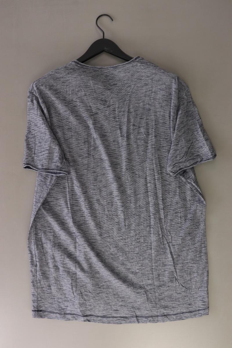 Tom Tailor T-Shirt für Herren Gr. XXXL Kurzarm blau aus Baumwolle