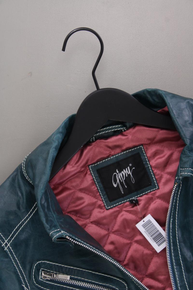 Gipsy Lederjacke Gr. L neuwertig blau