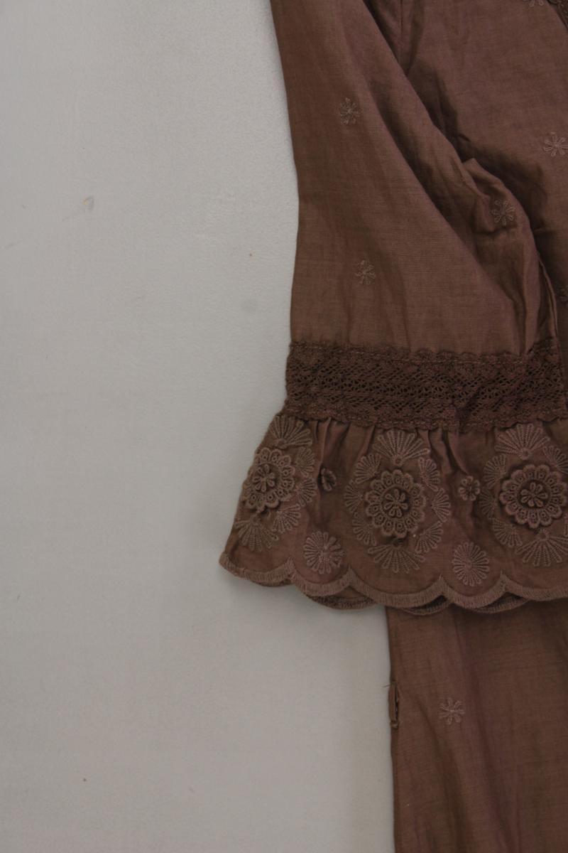 Street One Midikleid Gr. 38 3/4 Ärmel braun aus Baumwolle
