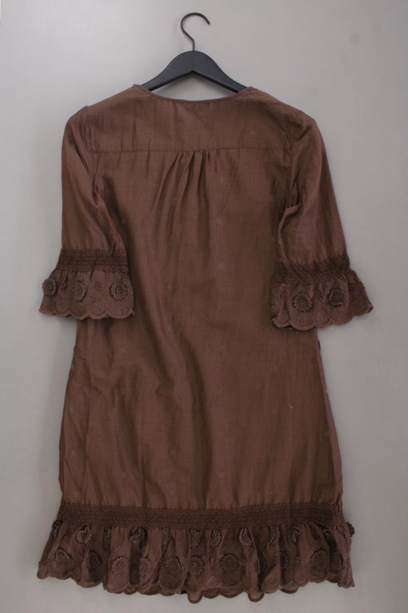 Street One Midikleid Gr. 38 3/4 Ärmel braun aus Baumwolle
