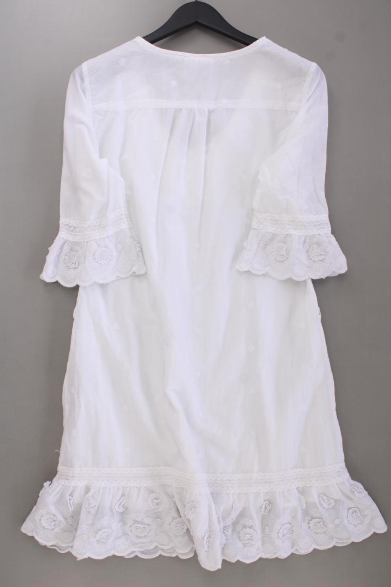 Street One Midikleid Gr. 40 3/4 Ärmel weiß aus Baumwolle