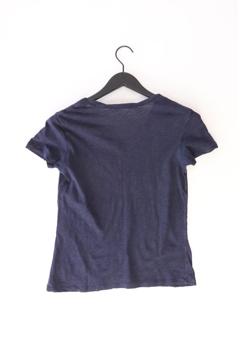 Marc O'Polo Leinenshirt Gr. L Kurzarm blau