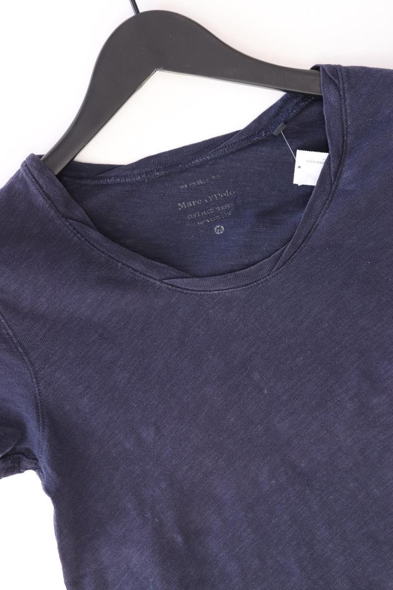 Marc O'Polo Leinenshirt Gr. L Kurzarm blau