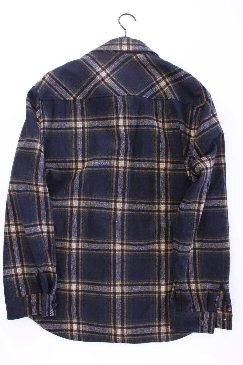 s.Oliver Hemdjacke für Herren Gr. XXL kariert blau aus Polyester