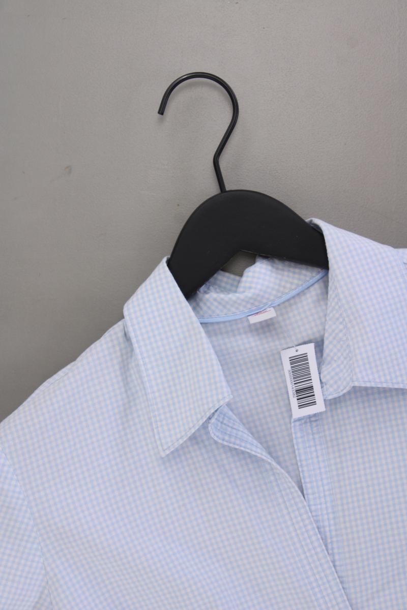 s.Oliver Karobluse Gr. 38 kariert Kurzarm blau