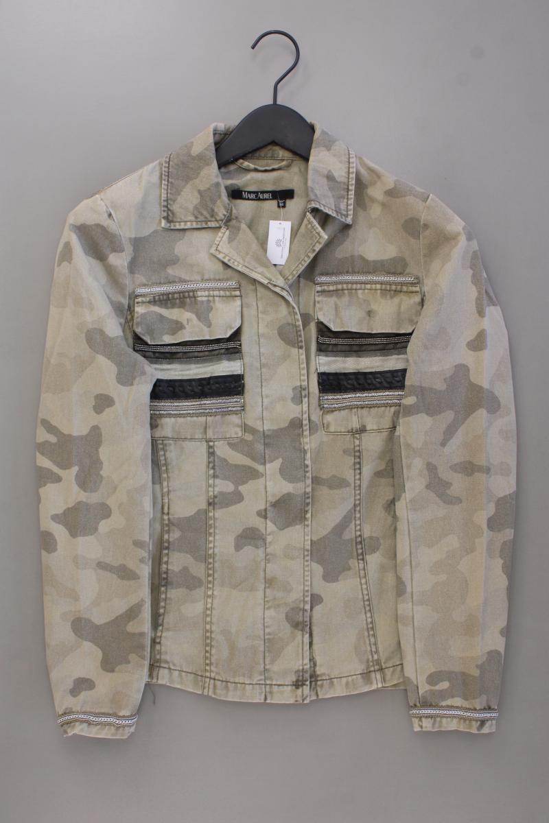 Marc Aurel Classic Jacke Gr. 36 camouflage olivgrün aus Baumwolle