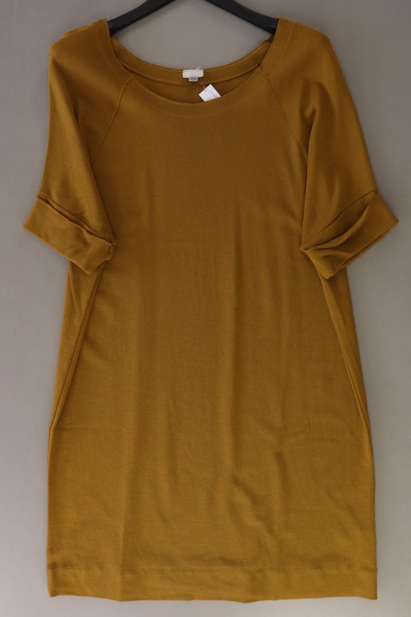 hessnatur Kurzarmkleid Ocker Gr. L gelb aus Baumwolle