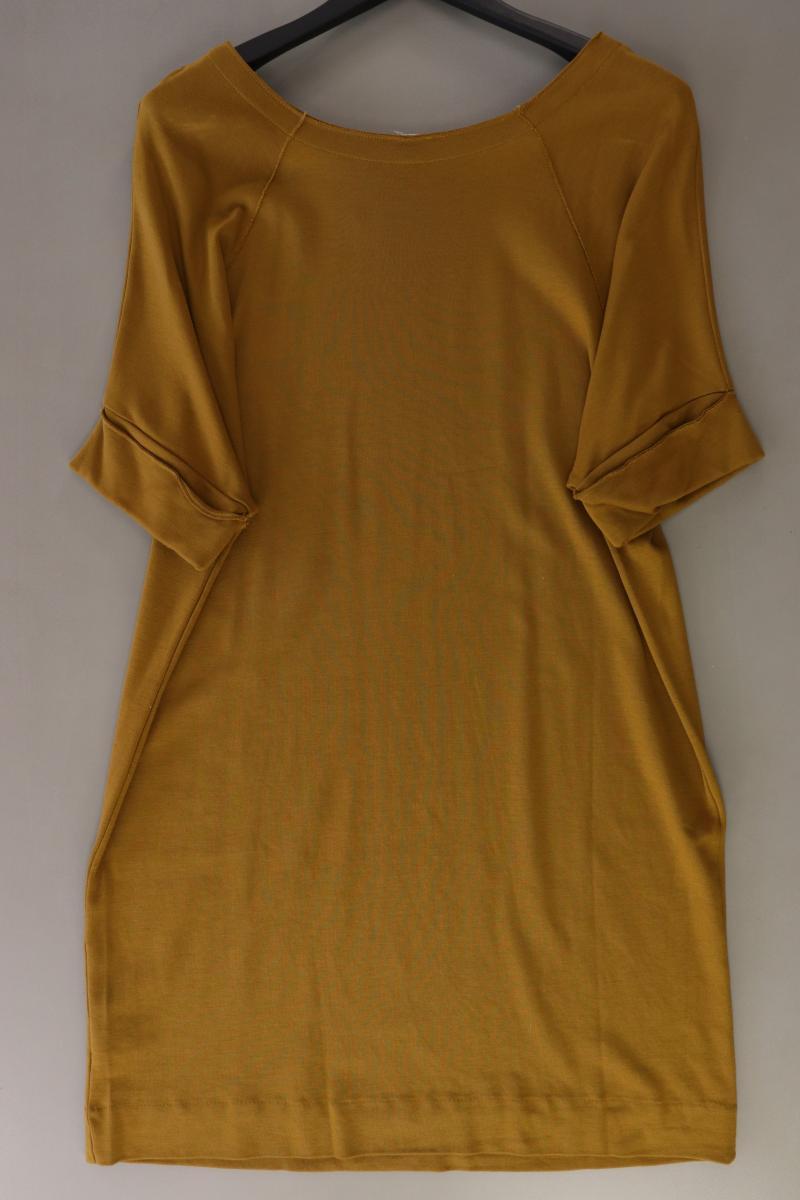 hessnatur Kurzarmkleid Ocker Gr. L gelb aus Baumwolle