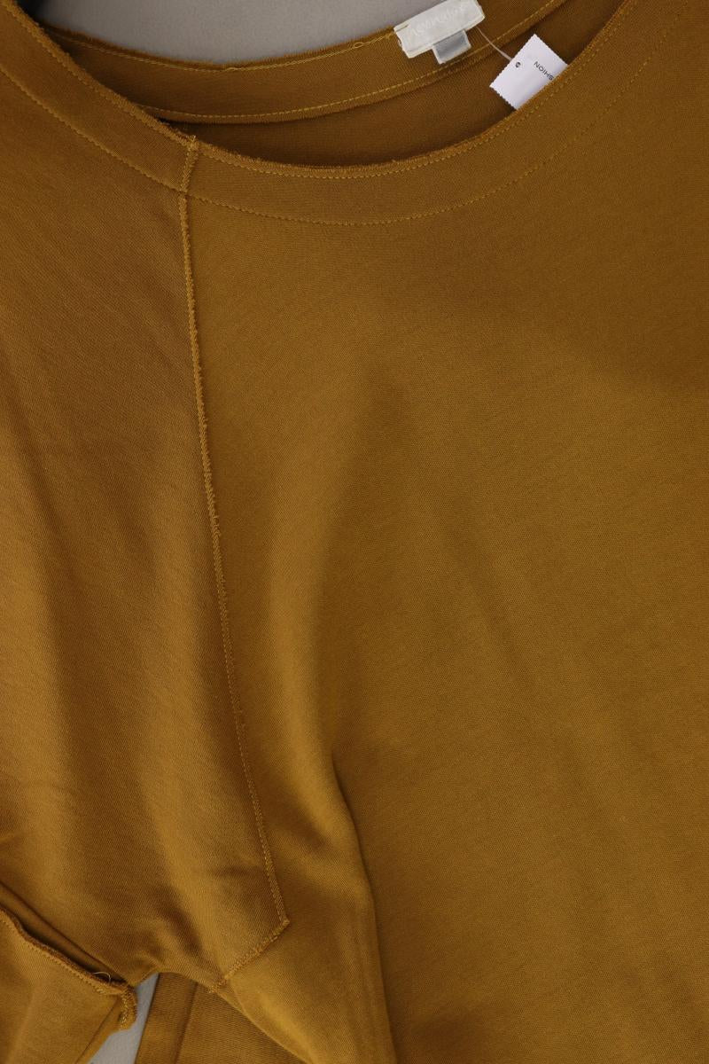 hessnatur Kurzarmkleid Ocker Gr. L gelb aus Baumwolle