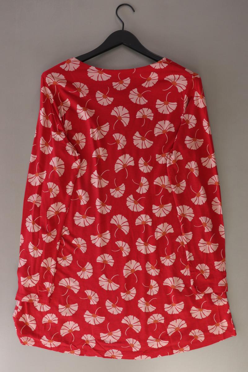 Gudrun Sjöden Printshirt Gr. L mit Blumenmuster Langarm rot aus Baumwolle
