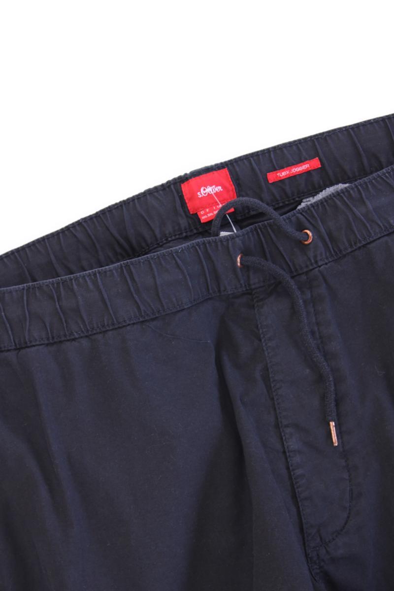 s.Oliver Stoffhose für Herren Gr. XXL blau aus Baumwolle