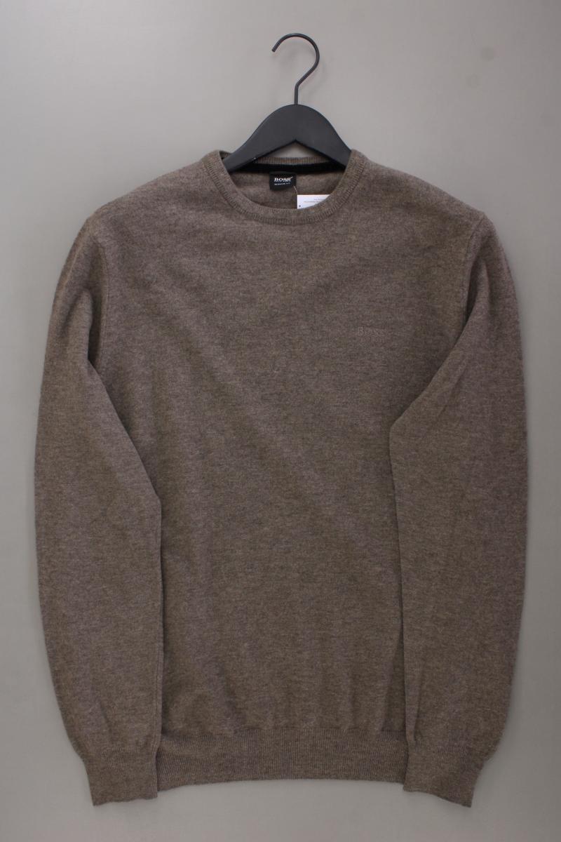 BOSS by Hugo Boss Wollpullover für Herren Gr. XL neuwertig braun aus Schurwolle