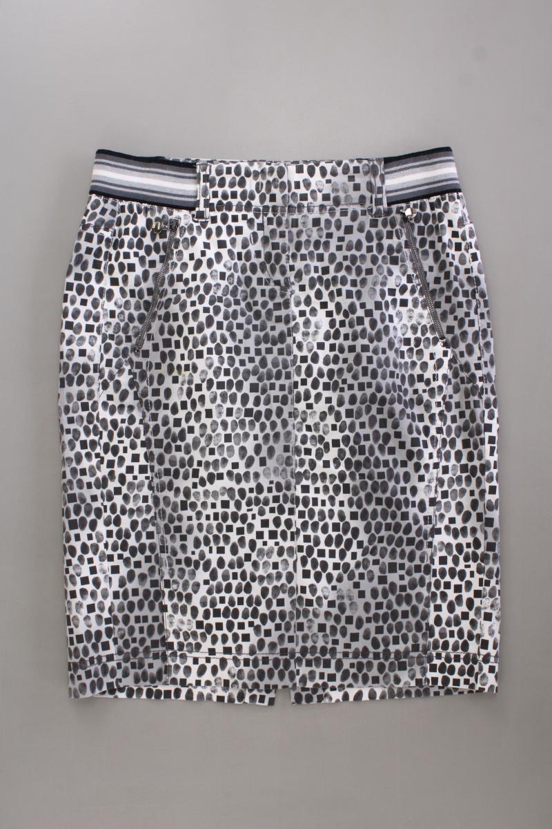 Marc Cain Rock Gr. 36 mit Tierdruck grau aus Baumwolle